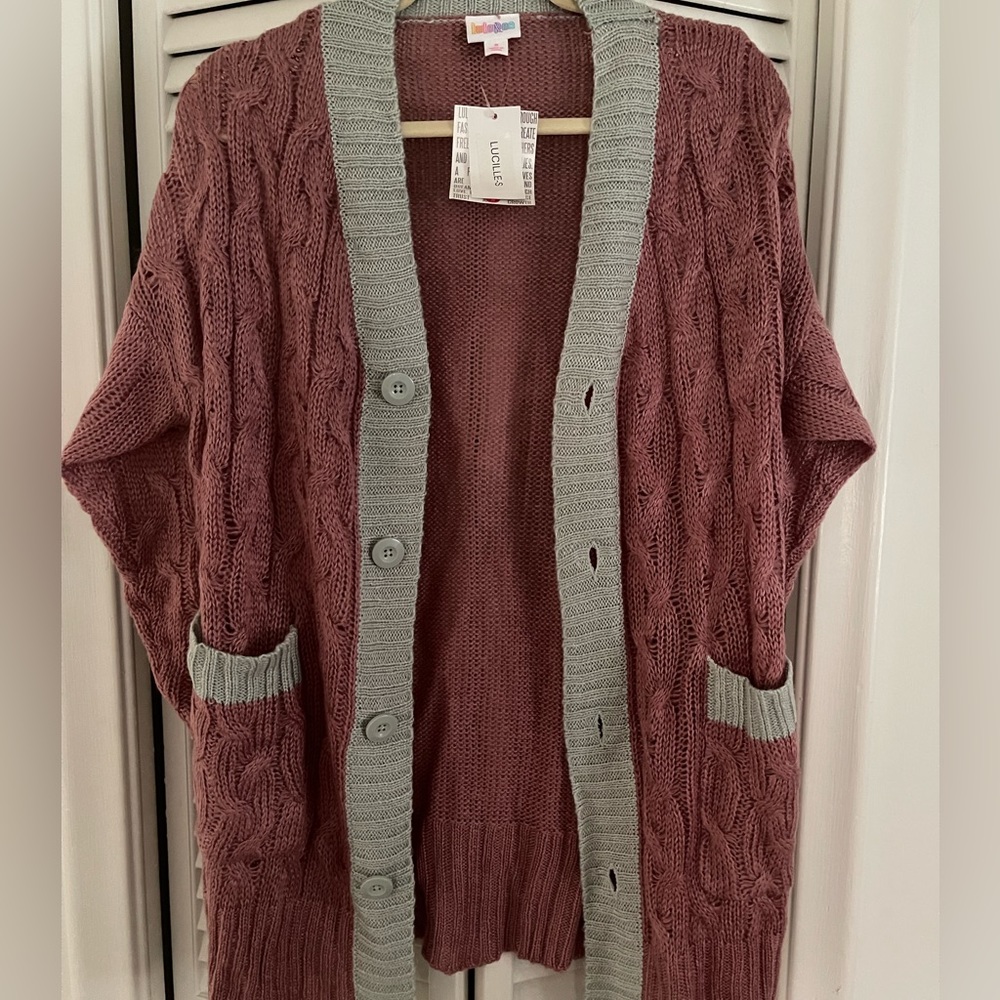 Lularoe Lucille - NWT - pink and gray - Small